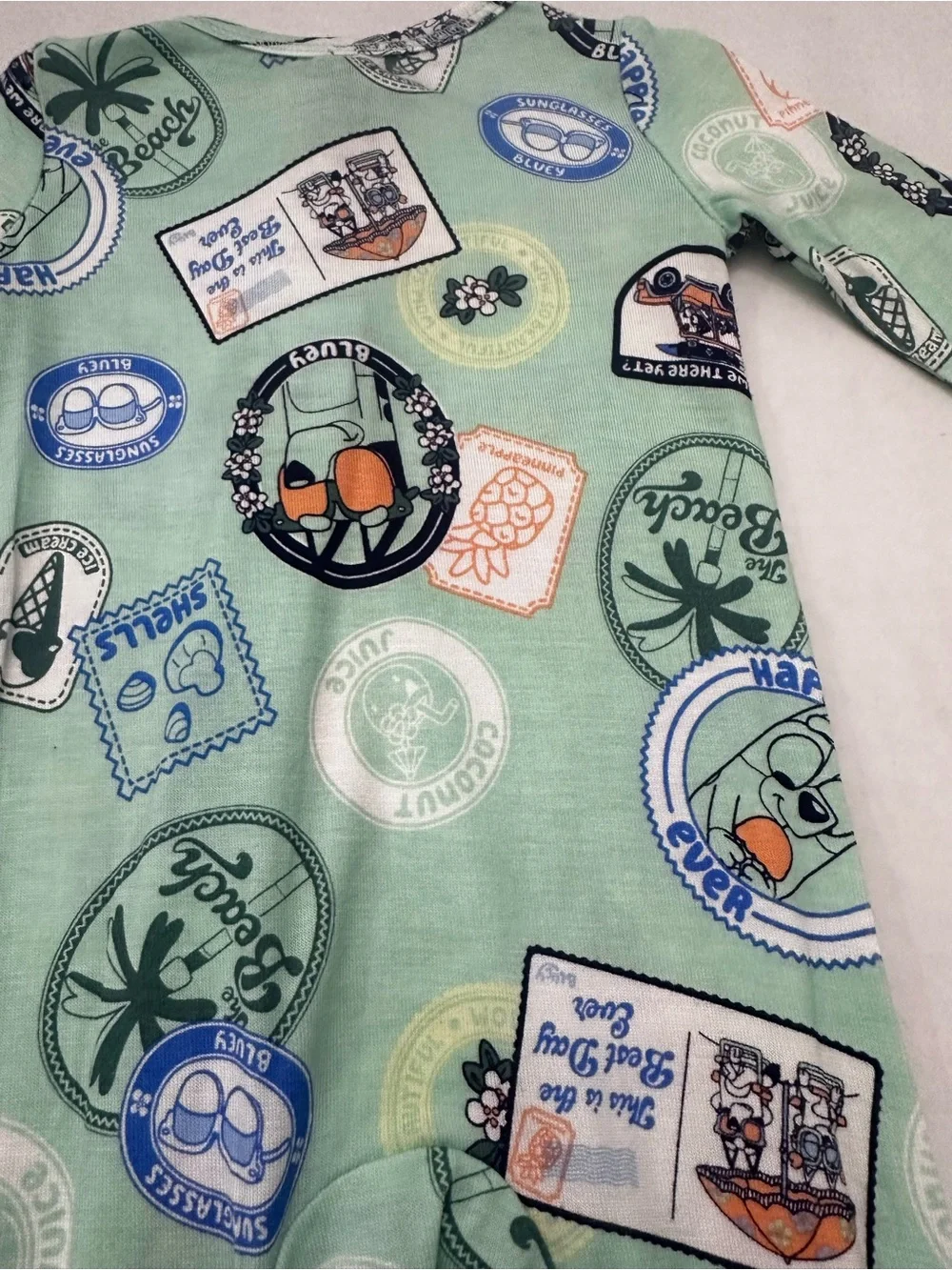 Bluey Baby Boy Cozy and Comfortable Viscose 2-Way Zip Footed 1 pc Sleep N Play